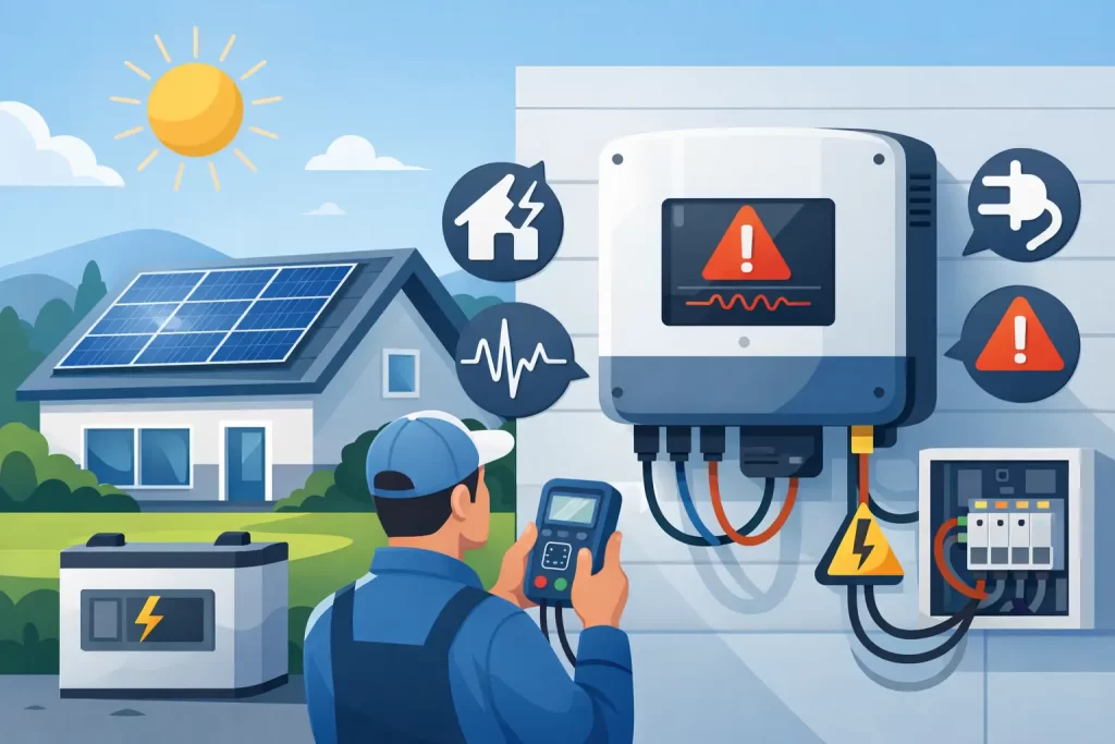 Faulty Inverter Diagnosis for Home Solar Systems